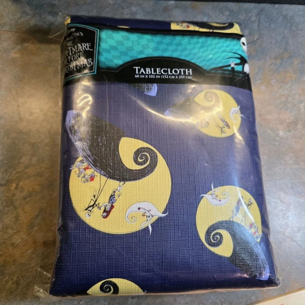 Nightmare Before Christmas Tablecloth Jack Moon 60